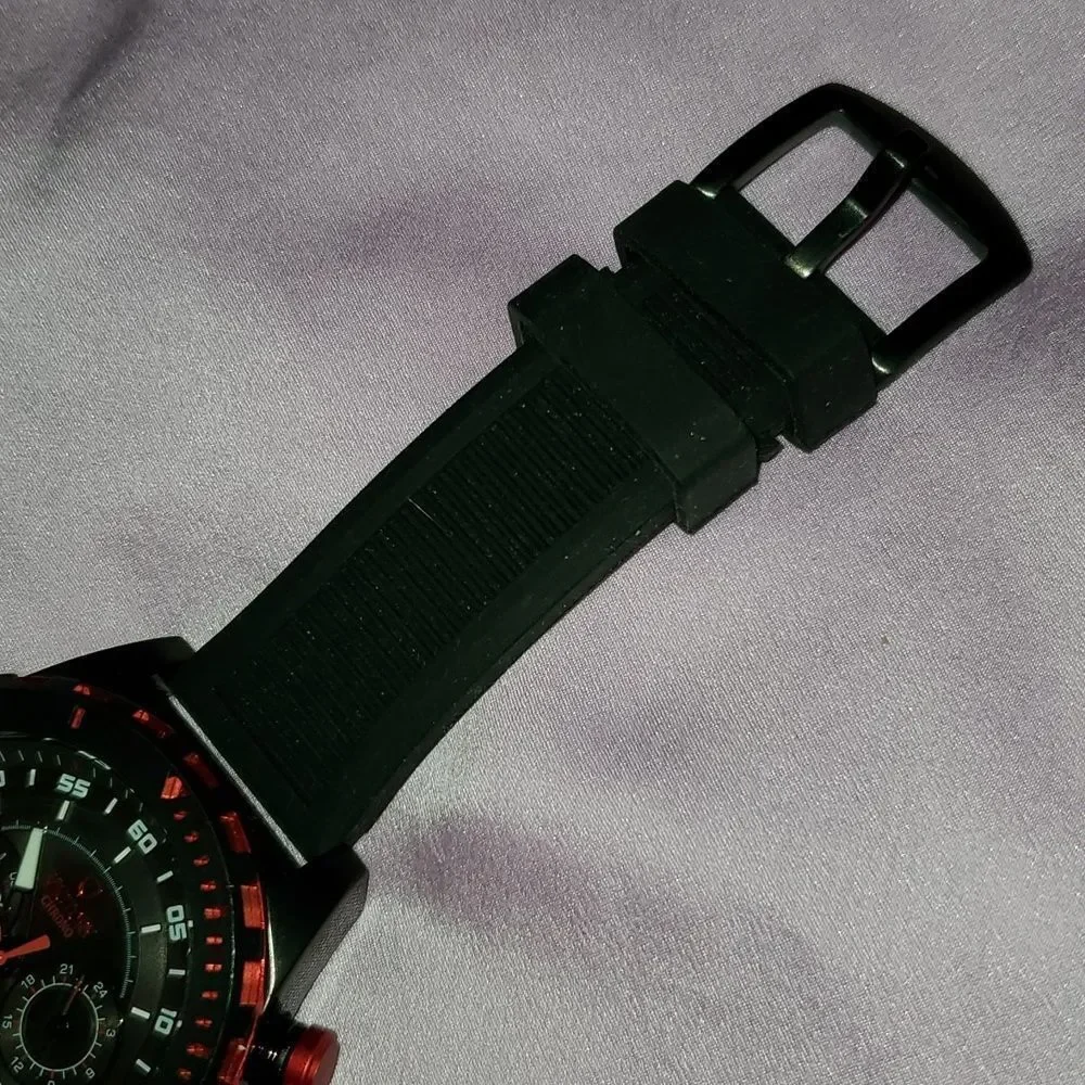 Victory Instruments‎ 8229 Chronograph Black & Red 3 Subdials Men's Large Watch
